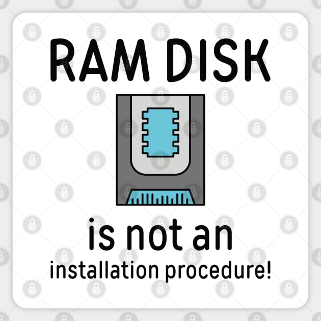 Ram Disk Sticker by LuckyFoxDesigns